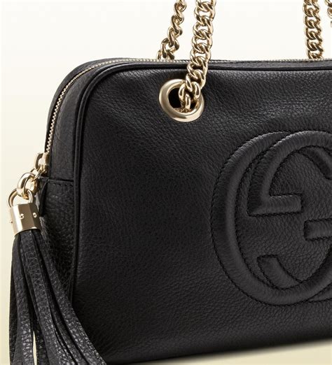 gucci soho bag black replica|authentic gucci shoulder bag.